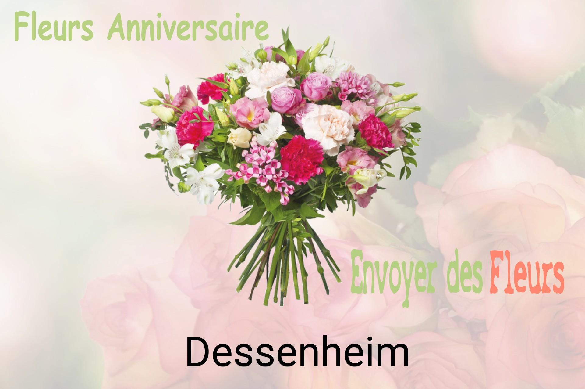 Bouquet de fleurs d’anniversaire livré à Dessenheim
