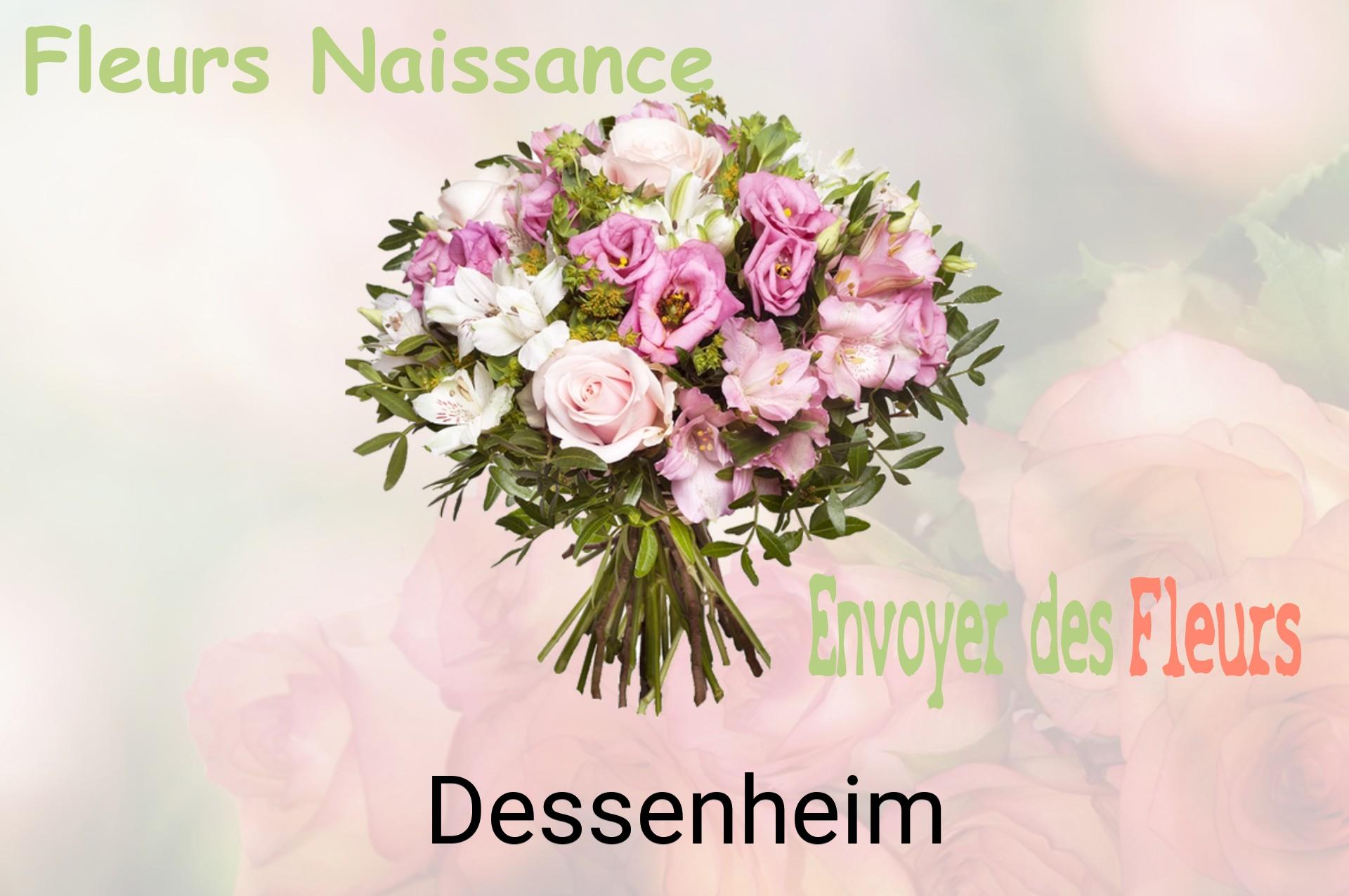 Bouquet de fleurs de naissance livré à Dessenheim